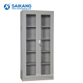 SKH052 Glass Door Metal Medical Equipment Cabinet With Lock